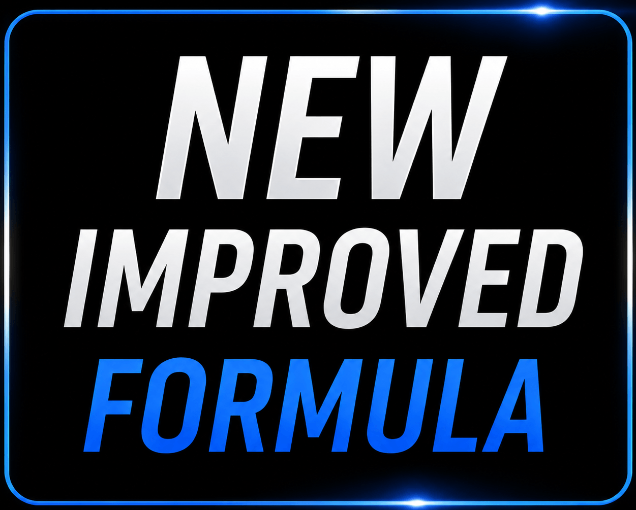 New Improved Formula badge